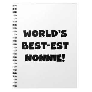 Caderno Espiral Os melhores presentes nonnie do mundo em texto neg