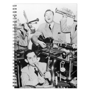 Caderno Espiral Os meninos na bandvintage, música, banda, retrô, s