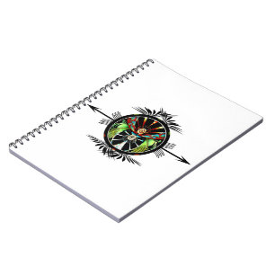 Caderno Espiral Os mundos colidem tartarugas