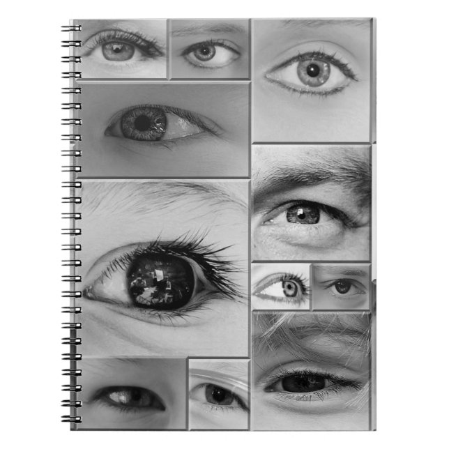 Caderno Espiral Os olhos têm-no (Frente)