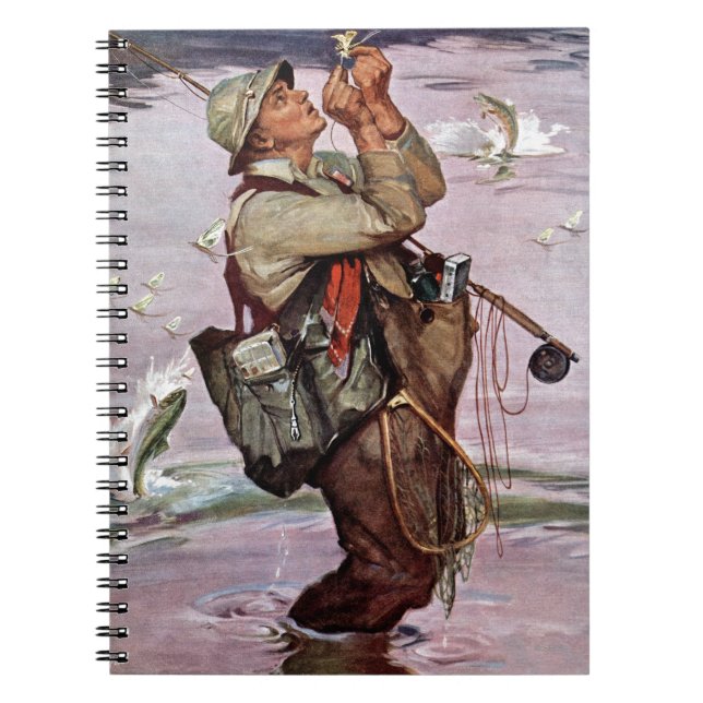 Caderno Espiral Os peixes estão saltando (Frente)