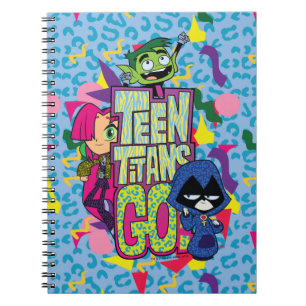 Caderno Espiral Os titã adolescentes vão! Das "logotipo animal d