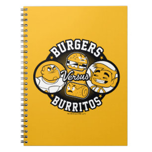 Caderno Espiral Os titã adolescentes vão! hamburgueres de   cont