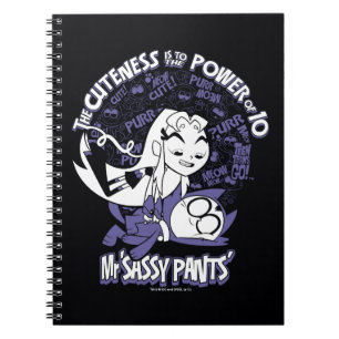 Caderno Espiral Os titã adolescentes vão!   Starfire & Sr. Sassy