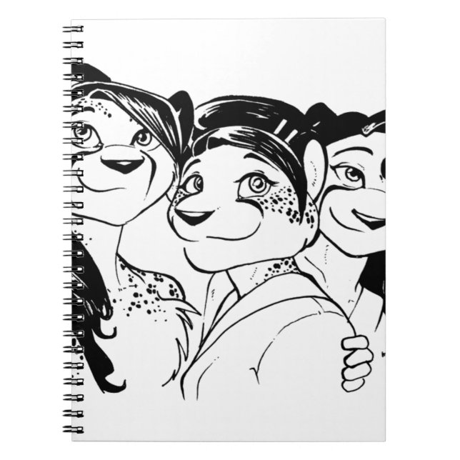 Caderno Espiral Os três jaguares (Frente)