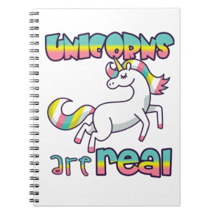Caderno Espiral Os unicórnios são reais