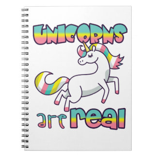 Caderno Espiral Os unicórnios são reais