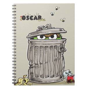 Caderno Espiral Oscar Antigo no Lixo