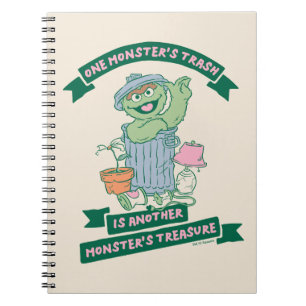 Caderno Espiral Oscar, o Grouch Monster Treasure Graphic