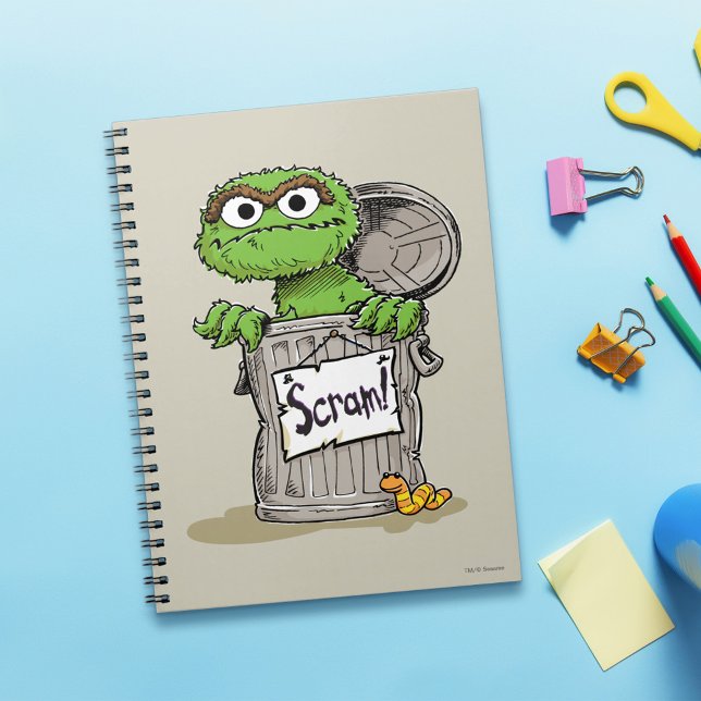 Caderno Espiral Oscar, o Grouch Scram (Criador carregado)