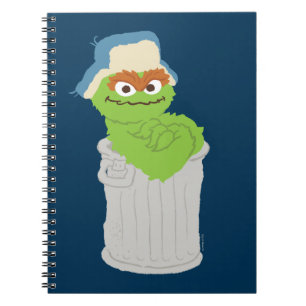 Caderno Espiral Oscar, o Grouch Trash Can Lean