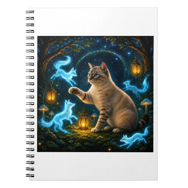 Caderno Espiral Oso e Raposas Espíritas (Frente)