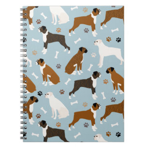 Caderno Espiral Ossos e patas do cão-boxim