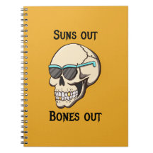 Caderno Espiral Ossos Fora Sóis Fora Caveira
