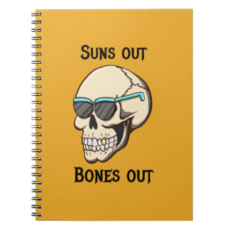 Caderno Espiral Ossos Fora Sóis Fora Caveira