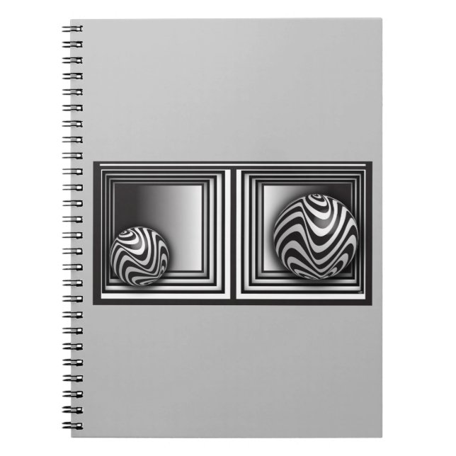 Caderno Espiral Ótica através de Formas (Frente)