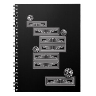 Caderno Espiral Ótica através de Formas