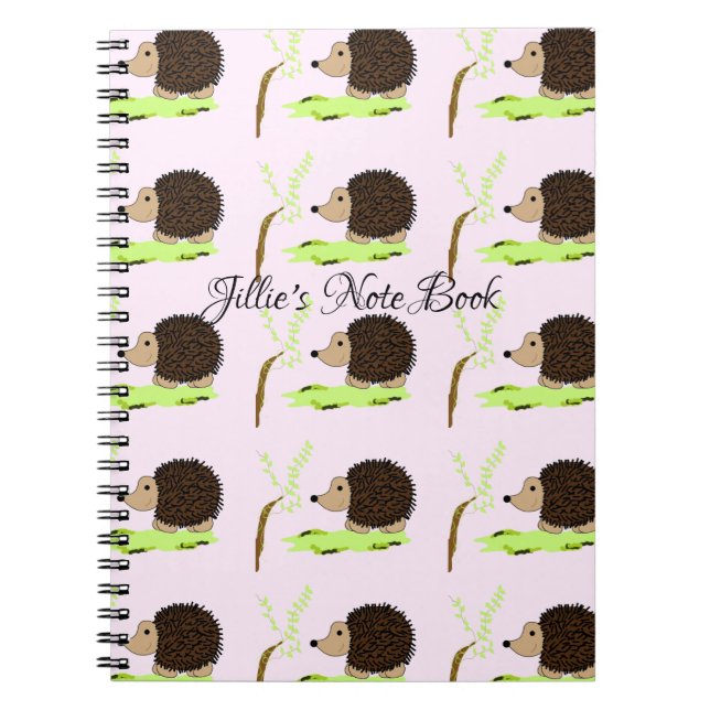 Caderno Espiral ouriços espinhosos (Frente)