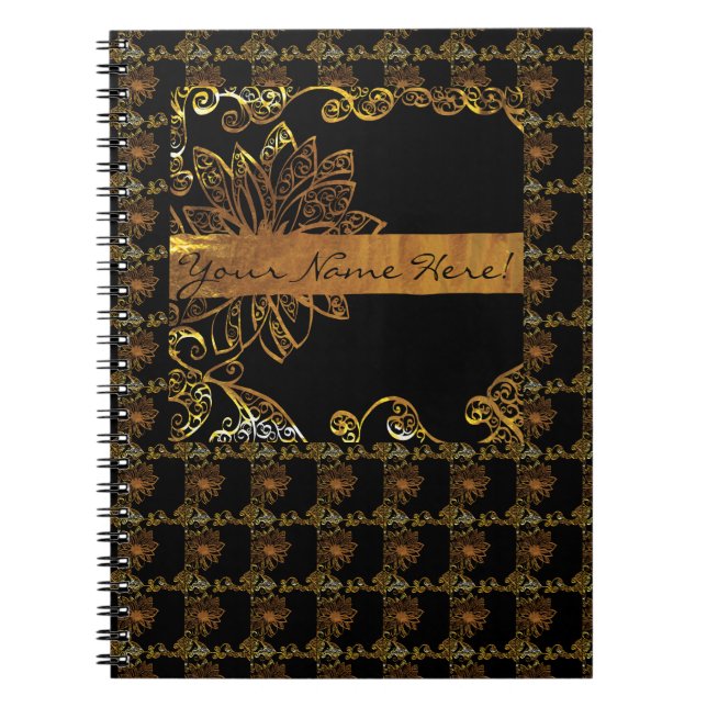 Caderno Espiral Ouro (Frente)