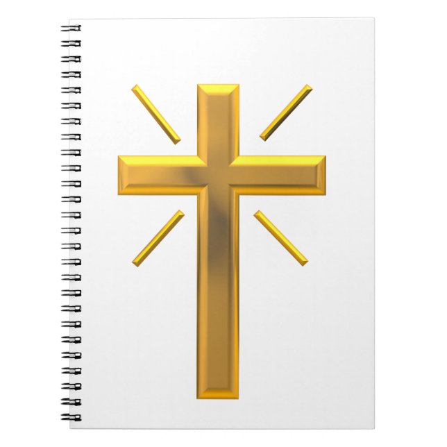 Caderno Espiral Ouro Cross 4 (Frente)