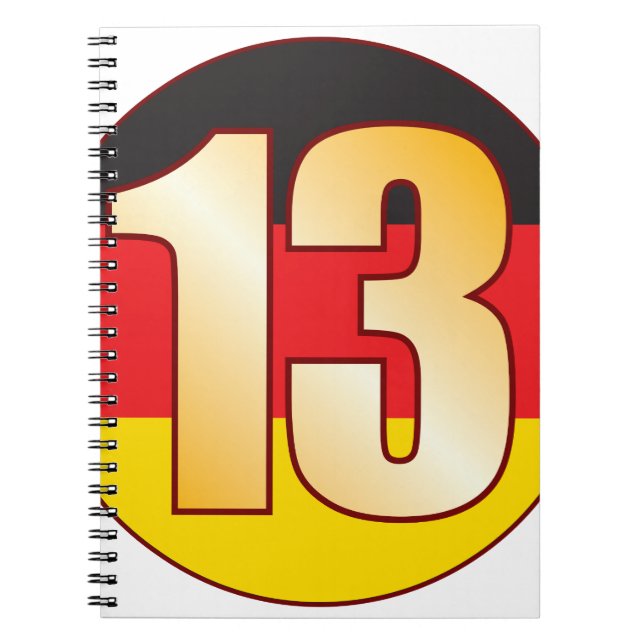 Caderno Espiral Ouro de 13 ALEMANHA (Frente)