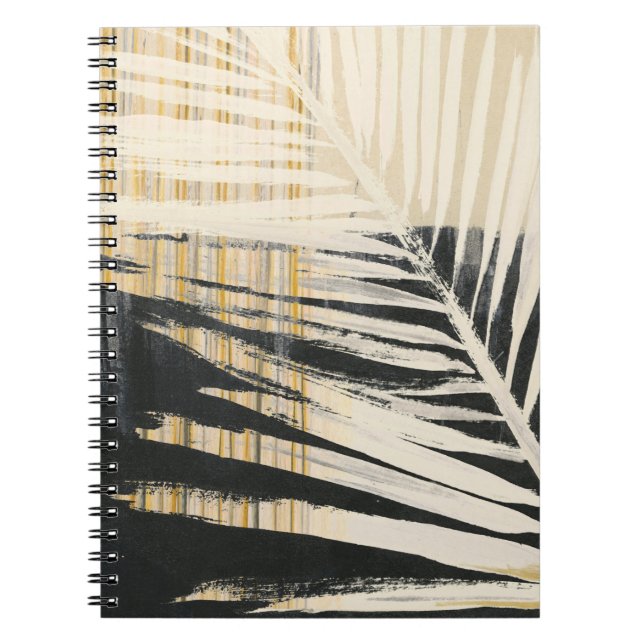 Caderno Espiral Ouro Raffia - Fronteiras das Palmas (Frente)