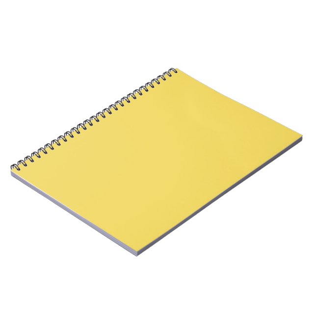 Caderno Espiral Ouro Real Sólido Cor Lisa (Left Side)