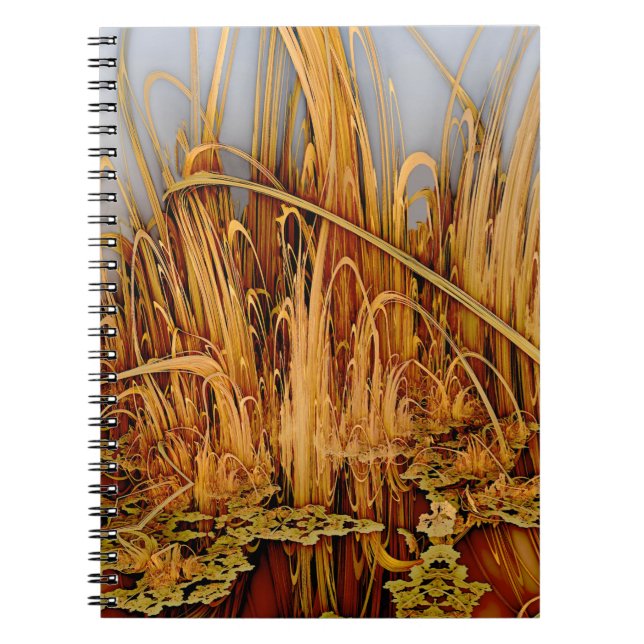 Caderno Espiral Ouro Reflexões do notebook (Frente)