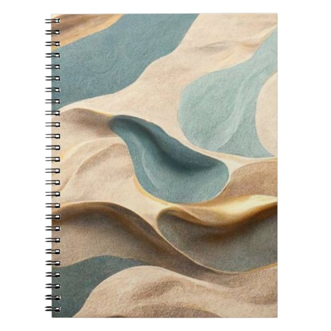 Caderno Espiral ouro rosado e turquesa (Frente)