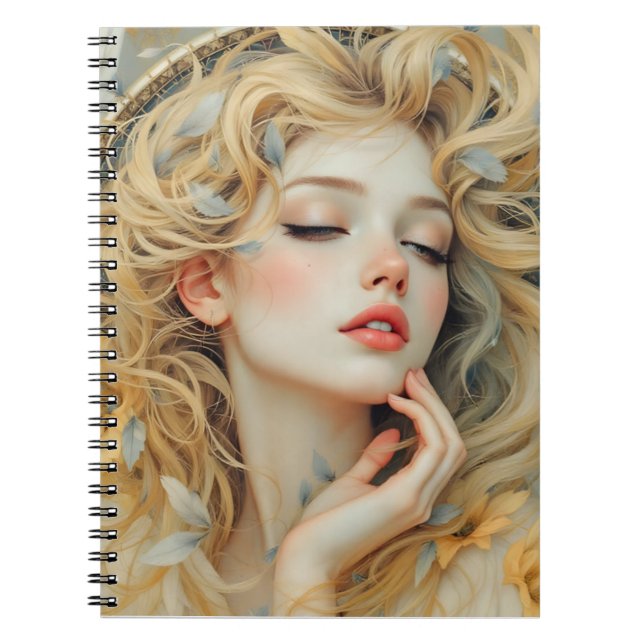 Caderno Espiral Ouro Seraph - Angel of Light and Grace (Frente)