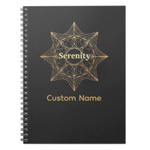 Ouro Serenity Mandala Sagrado Personalizado