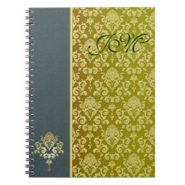 Caderno Espiral Ouro Vintage
