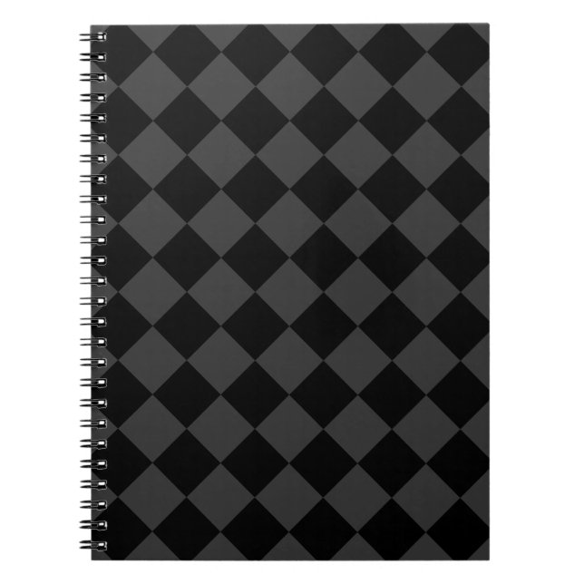 Caderno Espiral Ouros Pretos e Enfumaçados - Elegante e Eterno (Frente)