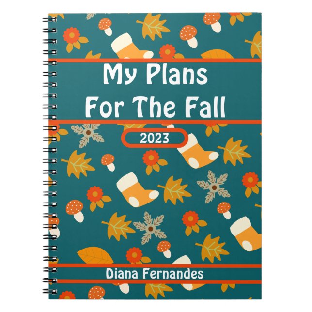 Caderno Espiral Outono (Frente)