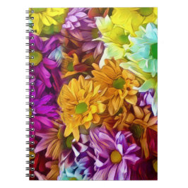 Caderno Espiral Outono Florido