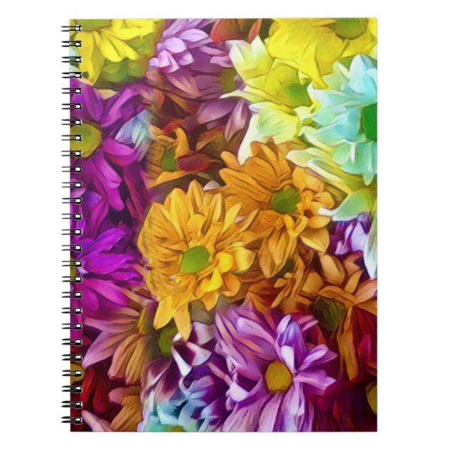 Caderno Espiral Outono Florido (Frente)
