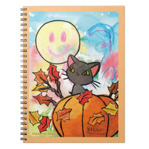 Caderno Espiral Outono Purrfeito - Arte Infantil para CHOC