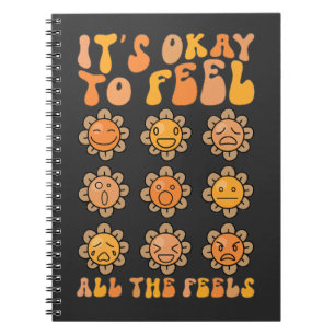 Caderno Espiral Outono Tudo Bem Sentir Todos Os Sentimentos Saúde
