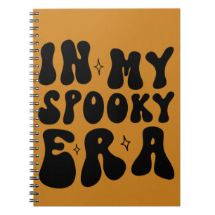 Caderno Espiral Outono Vintage Na Minha Era Assustadora Retro Hall