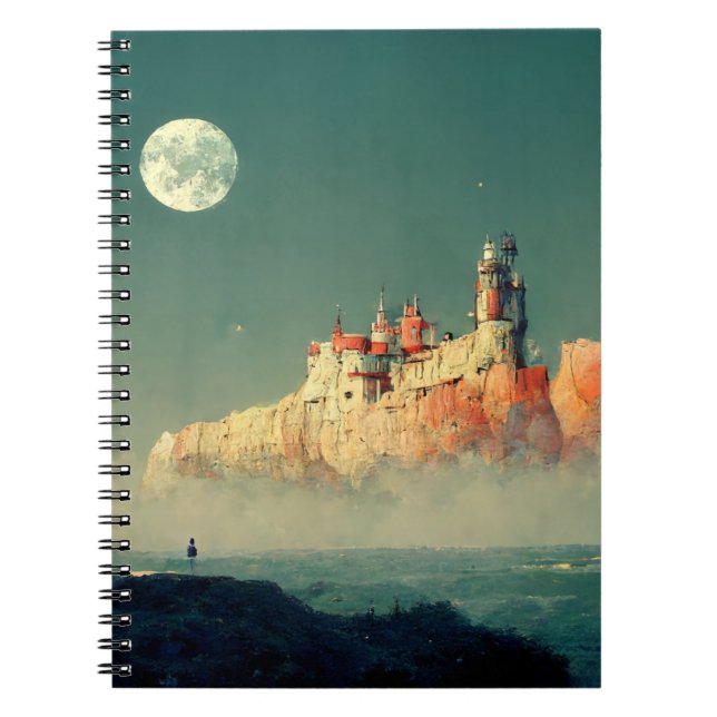 Caderno Espiral Outshore Citadel Fantasy Sci-Fi (Frente)
