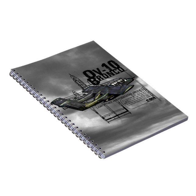 Caderno Espiral OV-10 Bronco (Lado Direito)