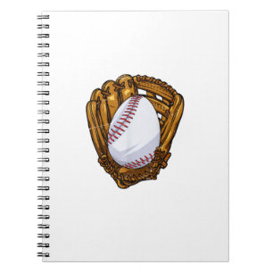 Caderno Espiral Ovo de Páscoa engraçado de beisebol Caça ao Ovo Di