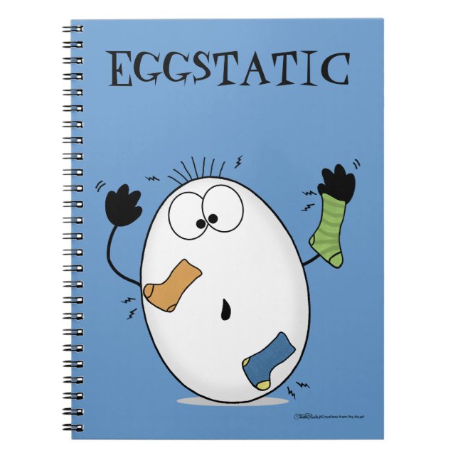 Caderno Espiral Ovo Eggstatic-Ecstatic (Frente)