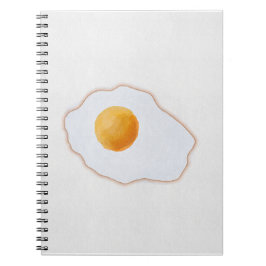 Caderno Espiral Ovo Frito Estilo Aquarela Minimalista Arte Prin