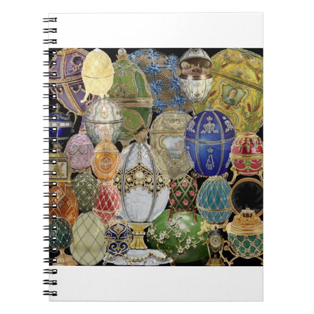 Caderno Espiral ovos de faberga (Frente)