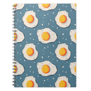 Caderno Espiral Ovos secos em azul