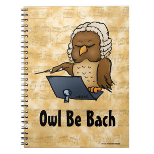 Caderno Espiral Owl Be Bach