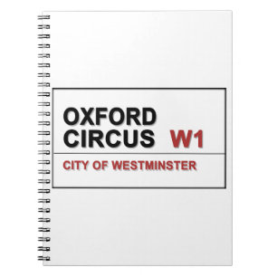 Caderno Espiral Oxford Circus Lodon Inglaterra