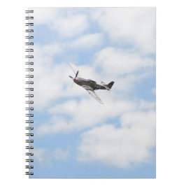 Caderno Espiral P51 Mustang em Voo