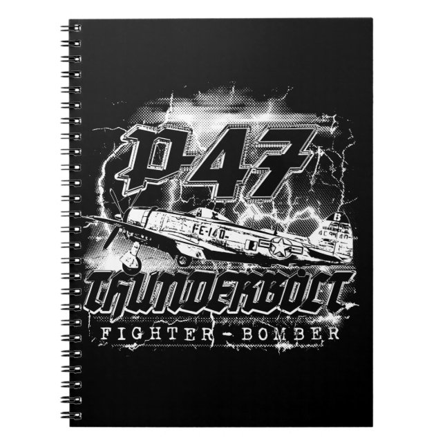 Caderno Espiral P-47 Thunderbolt (Frente)